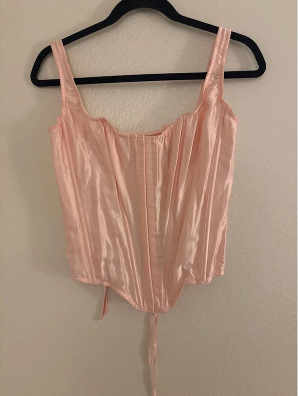 Victoria's Secret light pink corset double D medium large